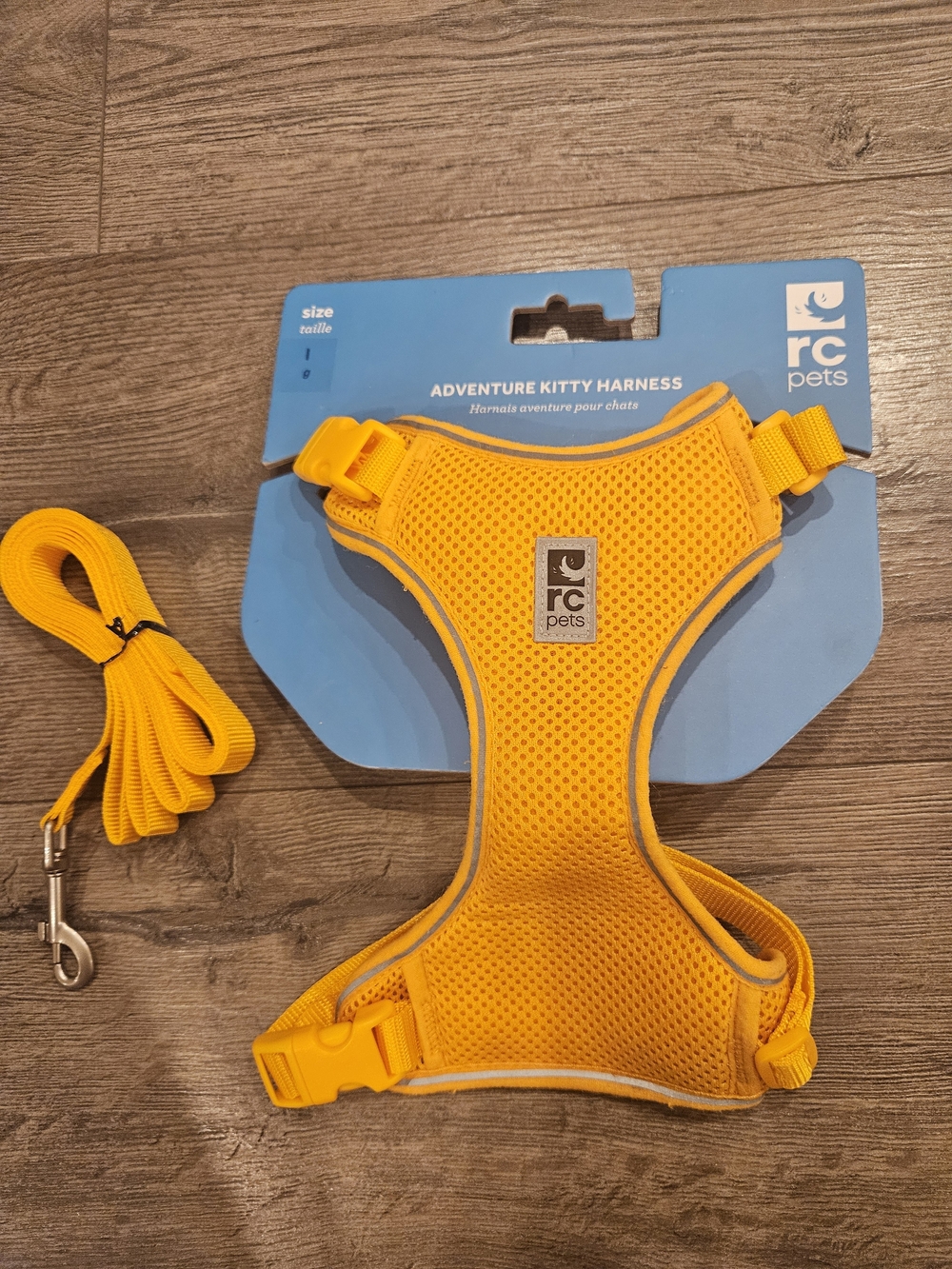 Cat Harness Leash By RC Pets Adventure Kitty Harness Marigold in Yellow Orange